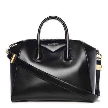 Givenchy Shiny Lord Calfskin Medium Antigona Black 1 of 11