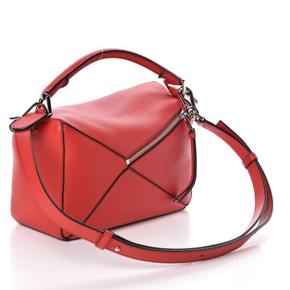 Loewe Calfskin Small Puzzle Bag Scarlet 4 of 10