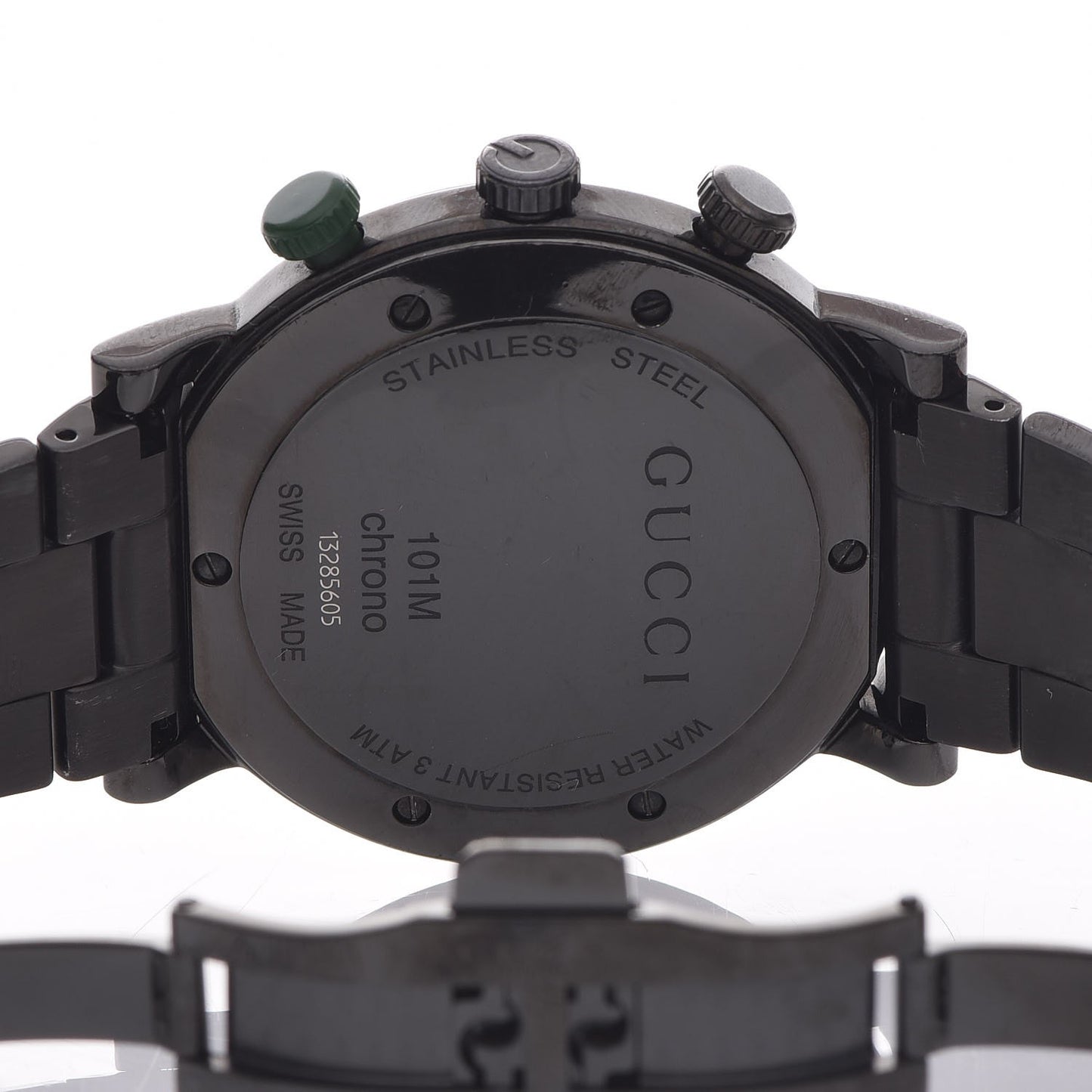 PVD Stainless Steel 44mm 101M G-Chrono Quartz Watch Black