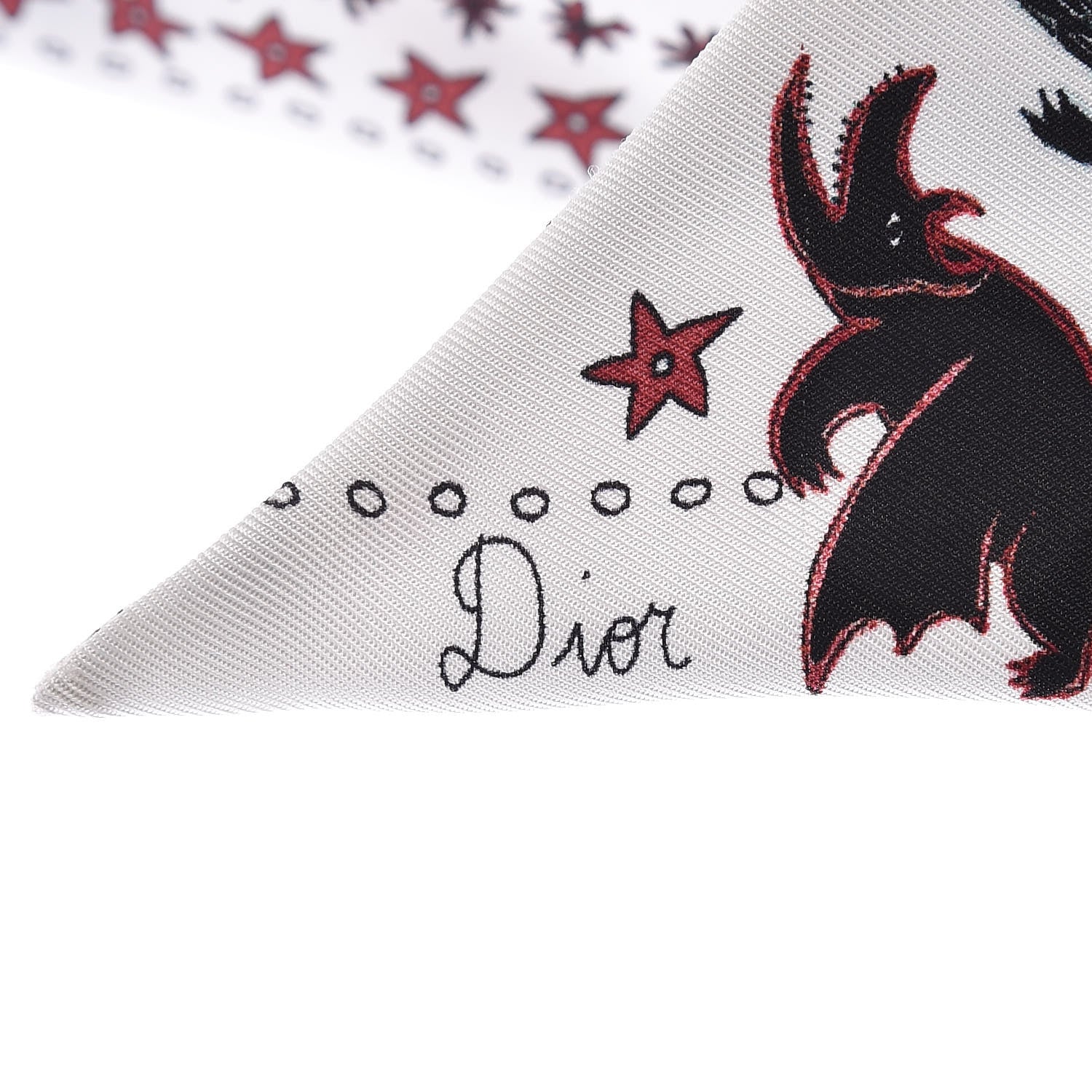 Christian Dior Silk Le Diable Mitzah Scarf 3 of 4