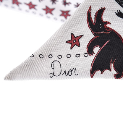 Christian Dior Silk Le Diable Mitzah Scarf 3 of 4