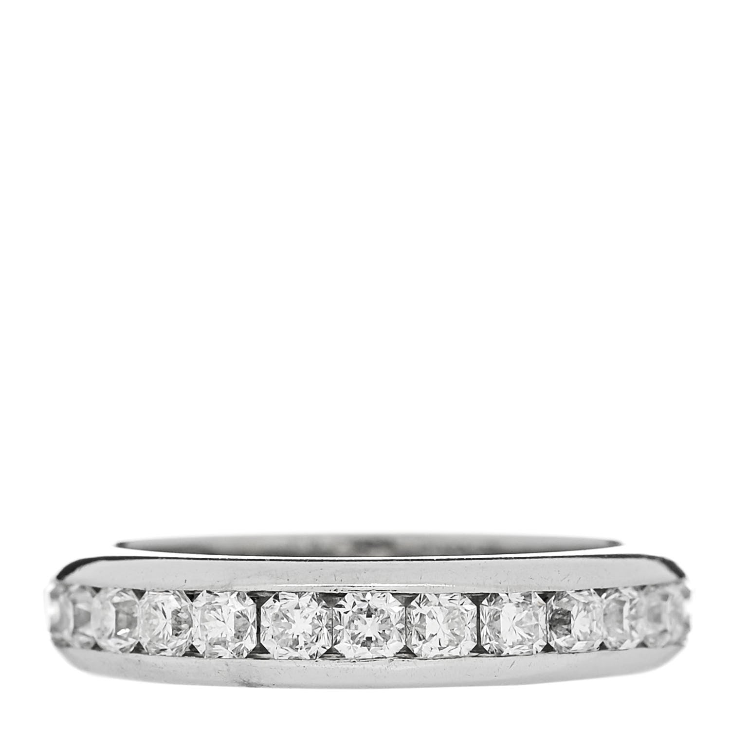 Tiffany Platinum Diamond Lucida Eternity Band Ring 50 5.5 1 of 6