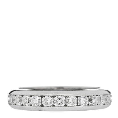 Tiffany Platinum Diamond Lucida Eternity Band Ring 50 5.5 1 of 6
