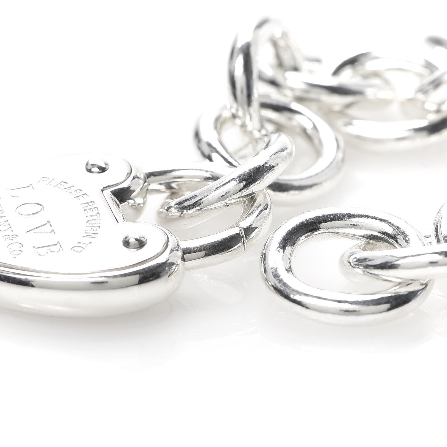 Tiffany Sterling Silver Return to Love Lock Bracelet 5 of 5