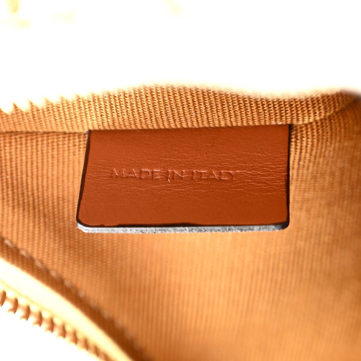 Canvas Calfskin Ava Triomphe Shoulder Bag White