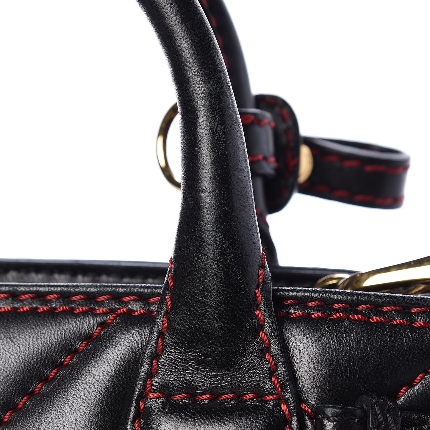 Lambskin Quilted Baby Banner Tote Black