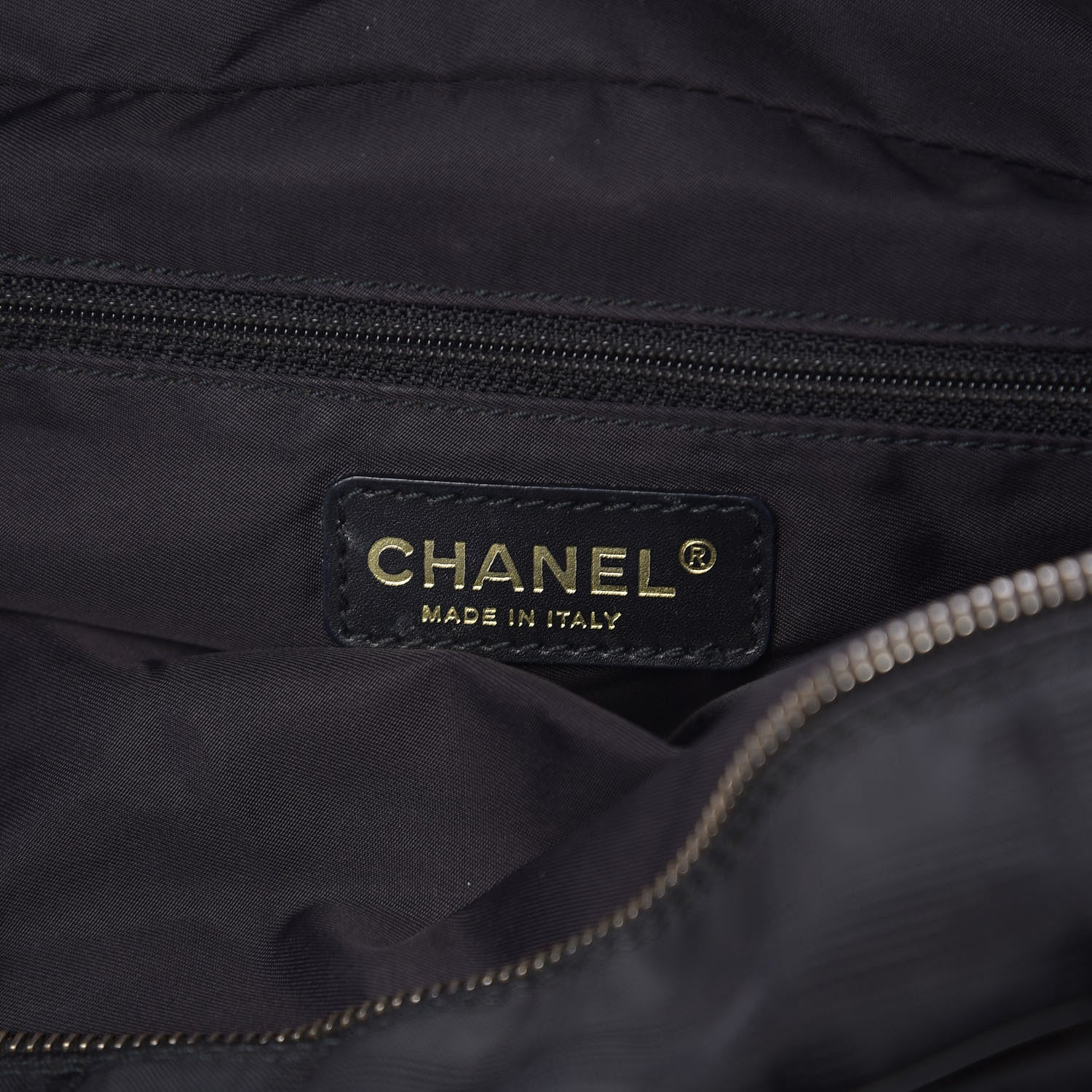 Chanel Nylon Travel Bowler Black 5 of 9
