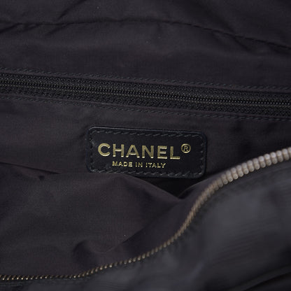 Chanel Nylon Travel Bowler Black 5 of 9