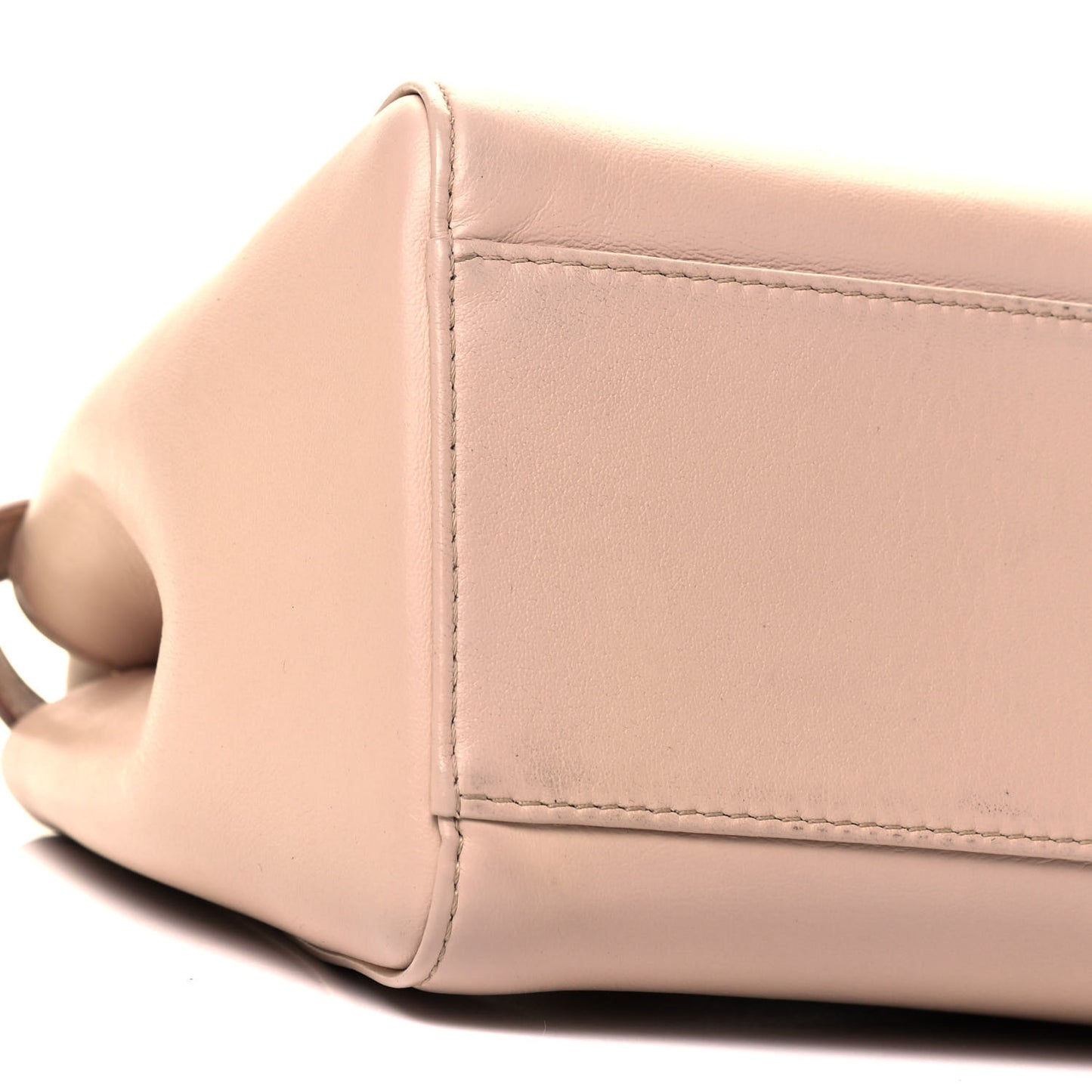 Nappa Stacked Bar Mini Peekaboo Iconic Satchel Rosa Plaster