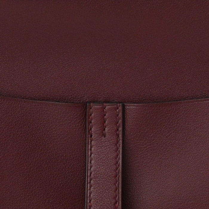 swatch of hermes bordeaux in swift FASHIONPHILE