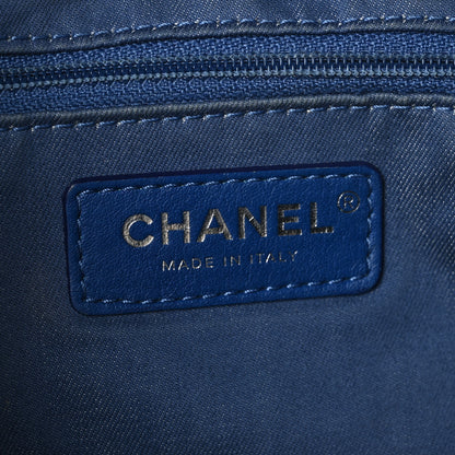 Chanel Canvas Quilted La Pausa Large Shopping Tote Navy 6 of 9