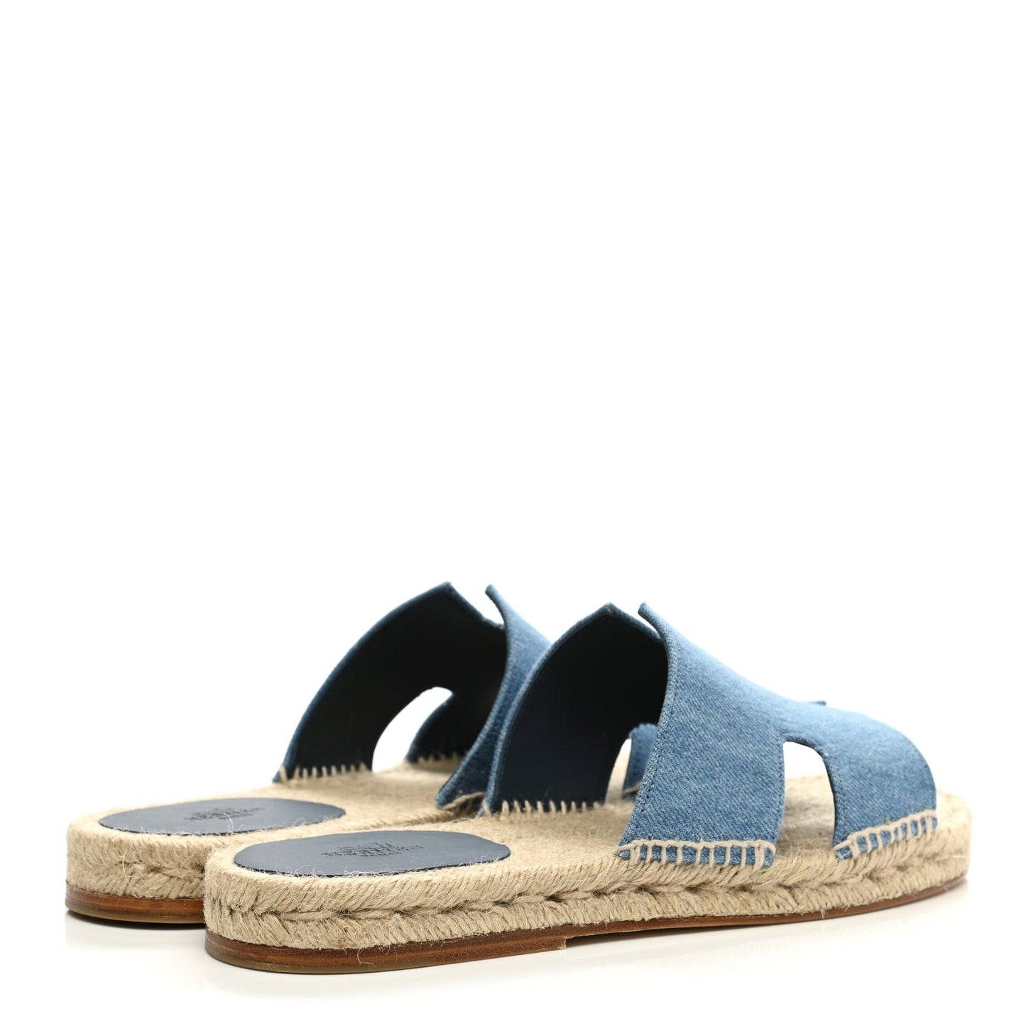 Denim Canvas Antigua Espadrille Sandals 40 Bleu Clair