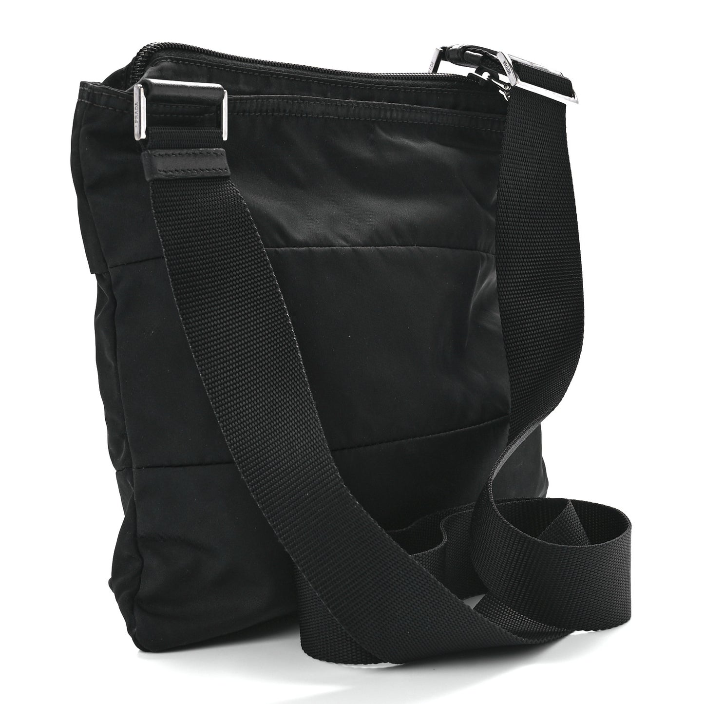 Tessuto Nylon Vela Messenger Bag Black