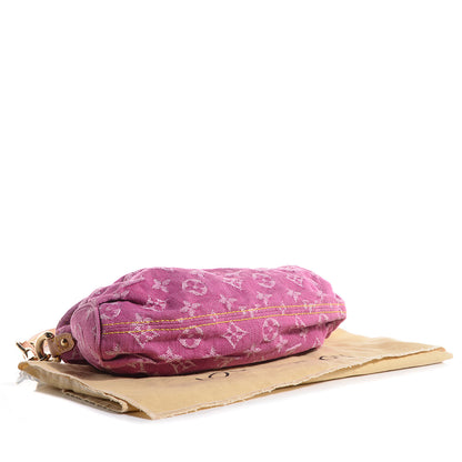 Louis Vuitton Monogram Denim Mini Pleaty Fuchsia 4 of 7