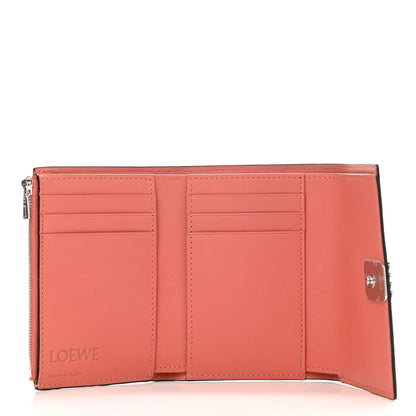 Loewe Pebble Grain Calfskin Anagram Small Vertical Wallet Pink Tulip 5 of 9