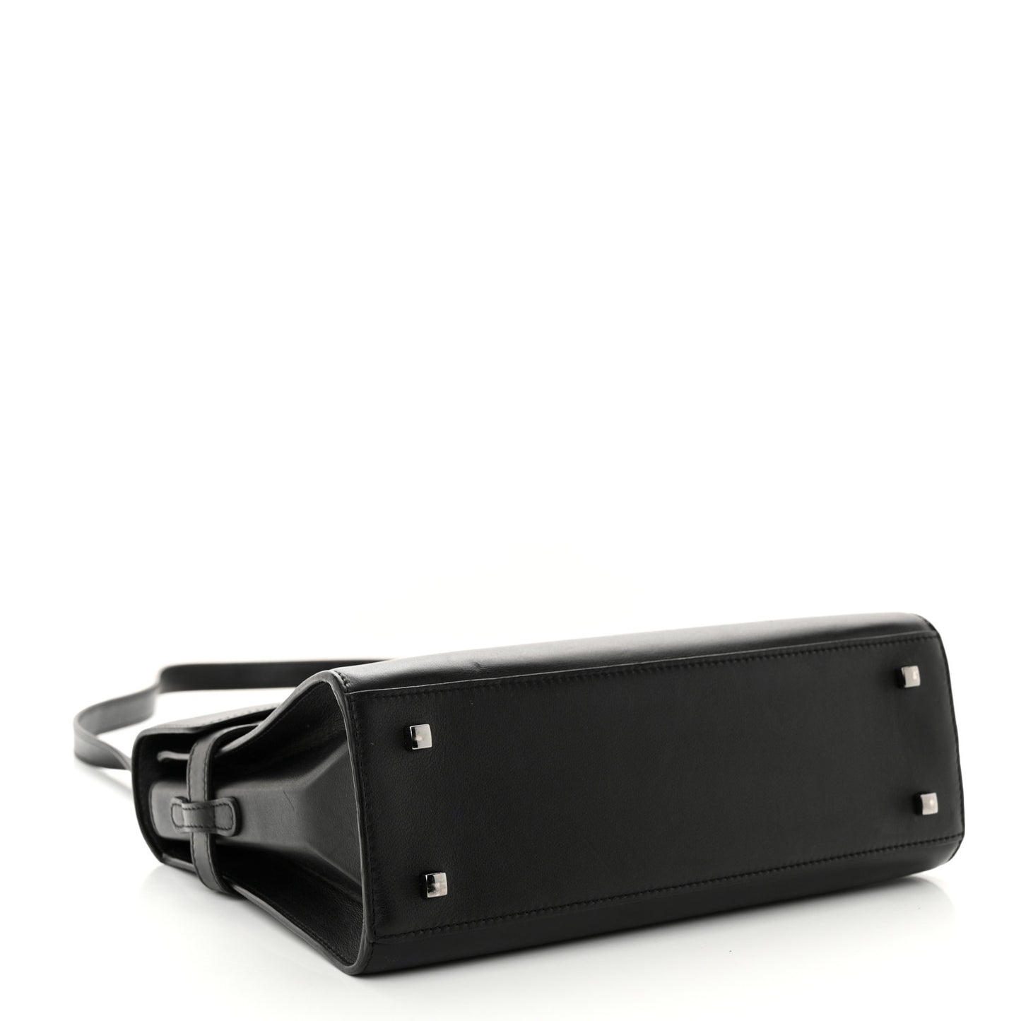 Calfskin MM Tempete Satchel Black