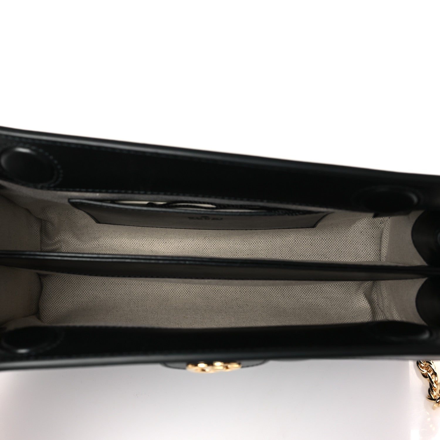 Gucci Calfskin GG Matelasse Small Slim Chain Shoulder Bag Black Natural 5 of 9