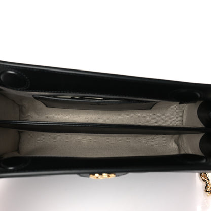 Gucci Calfskin GG Matelasse Small Slim Chain Shoulder Bag Black Natural 5 of 9