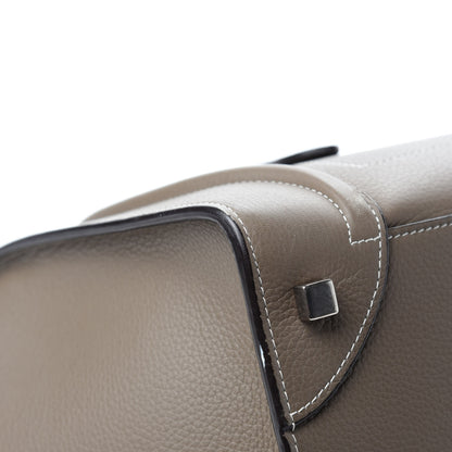 Celine Drummed Calfskin Mini Luggage Souris 8 of 13