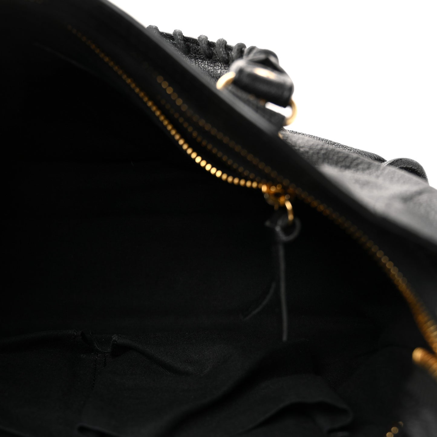 Chevre Gold Metallic Edge Hardware S City Black