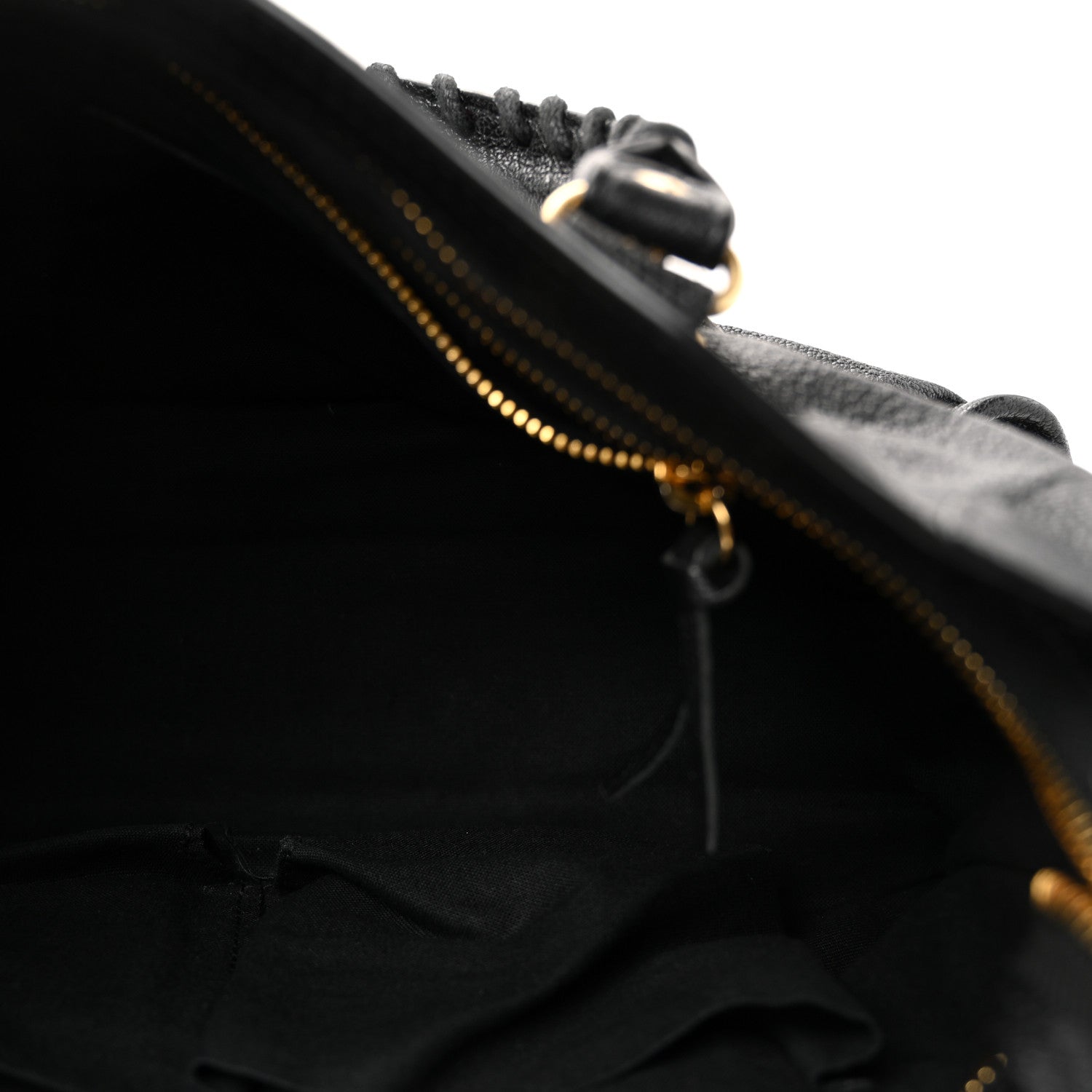 Balenciaga Chevre Gold Metallic Edge Hardware S City Black 6 of 10