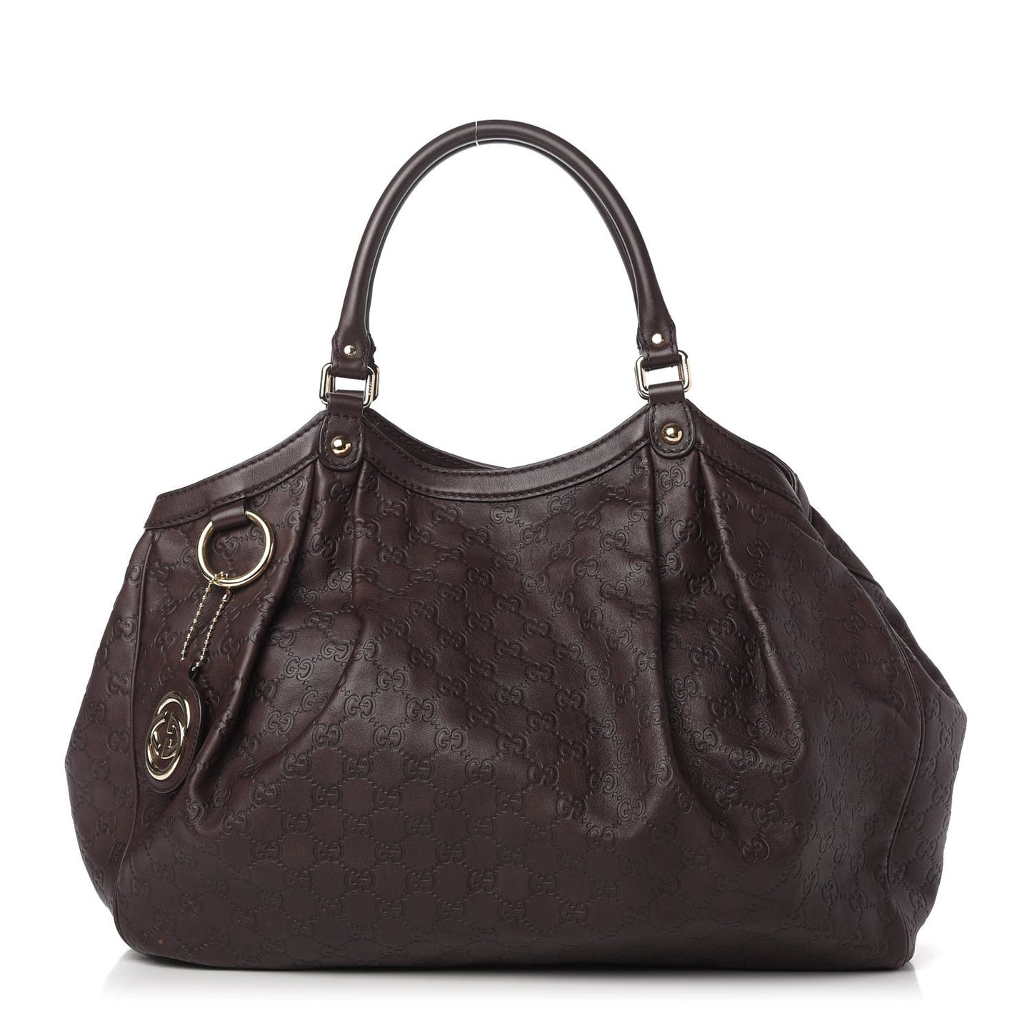 Guccissima Signature Large Sukey Tote Chocolate