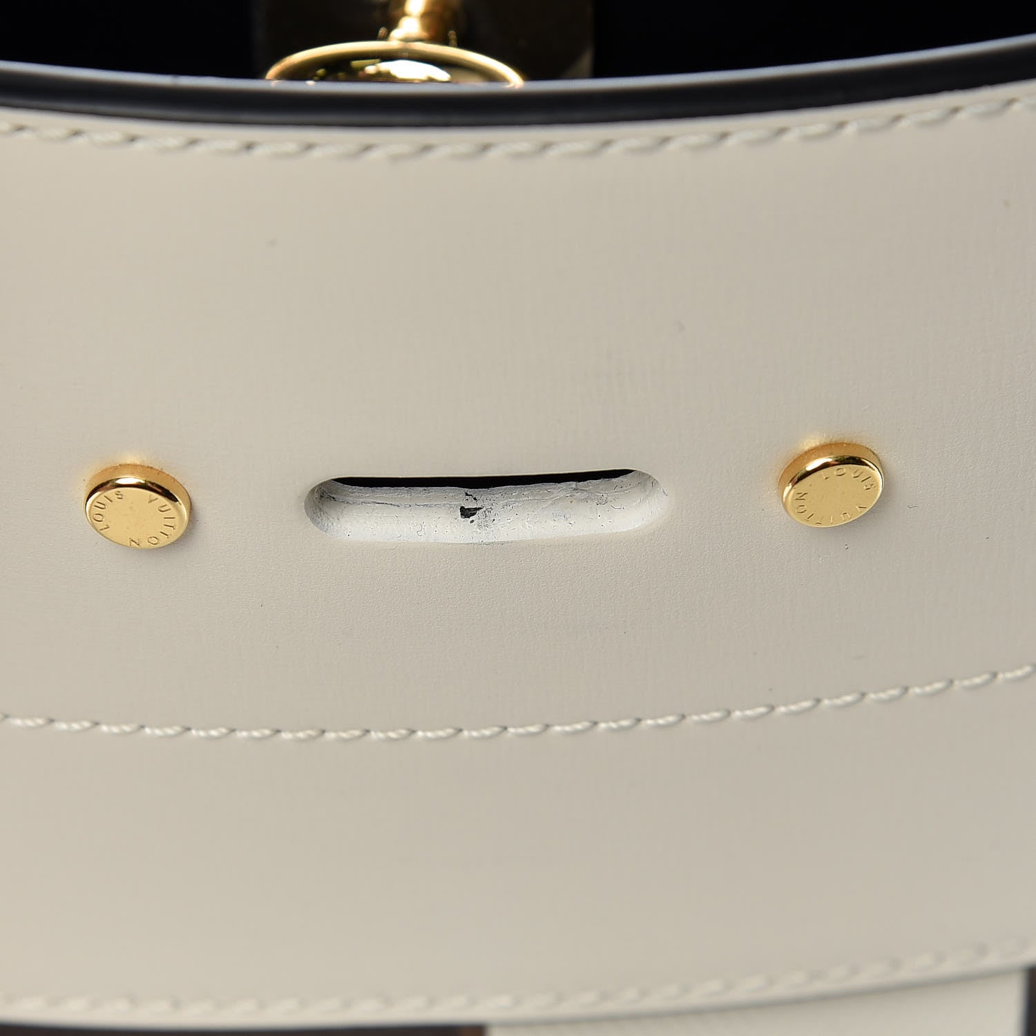 Louis Vuitton Calfskin Monogram Damier Tressage City Steamer MM Creme 9 of 11