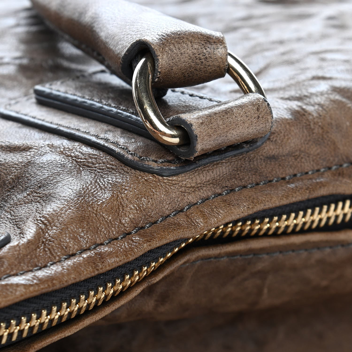 Givenchy Tumbled Sheepskin Large Pandora Brown 9 of 13