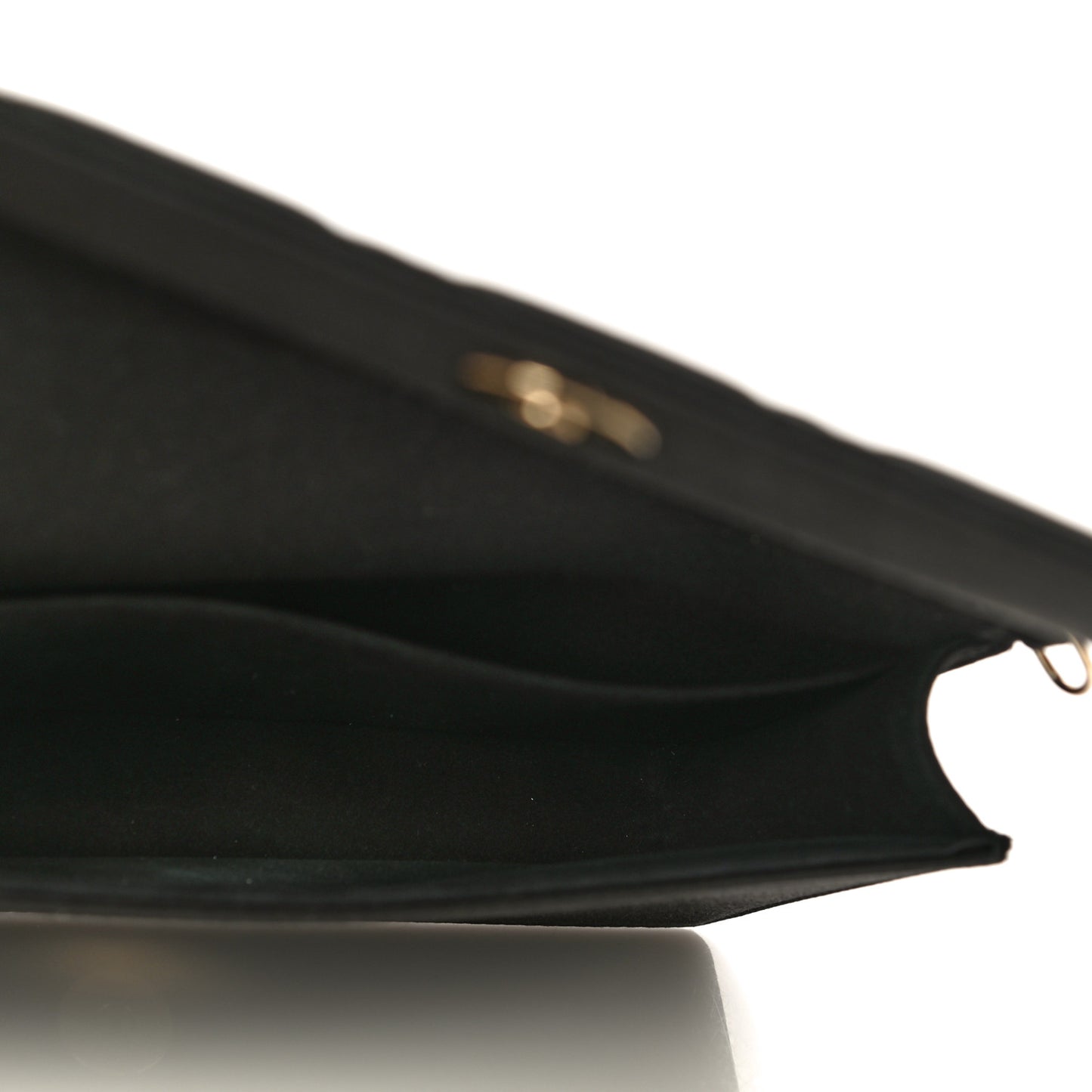 Satin Cannage Lady Dior Clutch Black