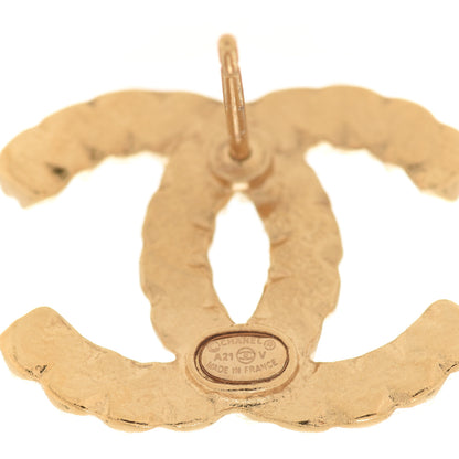 Chanel Crystal Over The Rainbow CC Earrings Gold Multicolor 4 of 4