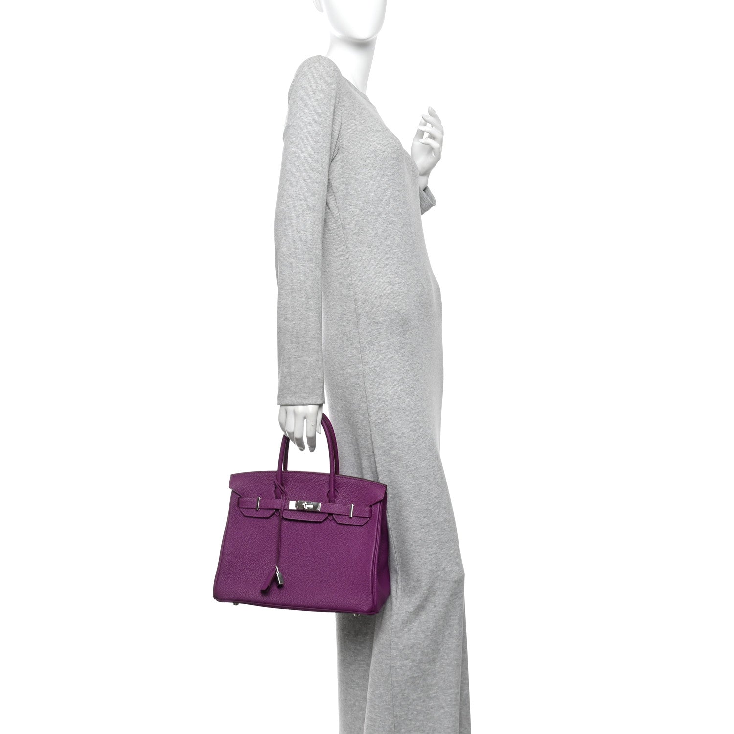 Hermes Togo BIRKIN 30 Anemone 2 of 10