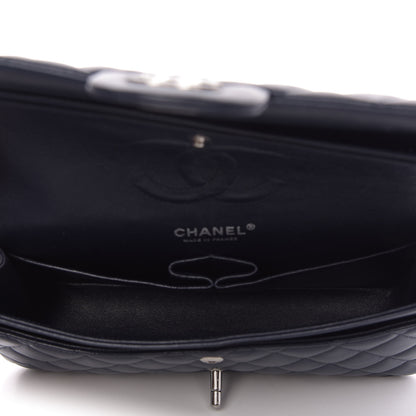 Chanel Lambskin Quilted Medium Double Flap Navy 6 of 11