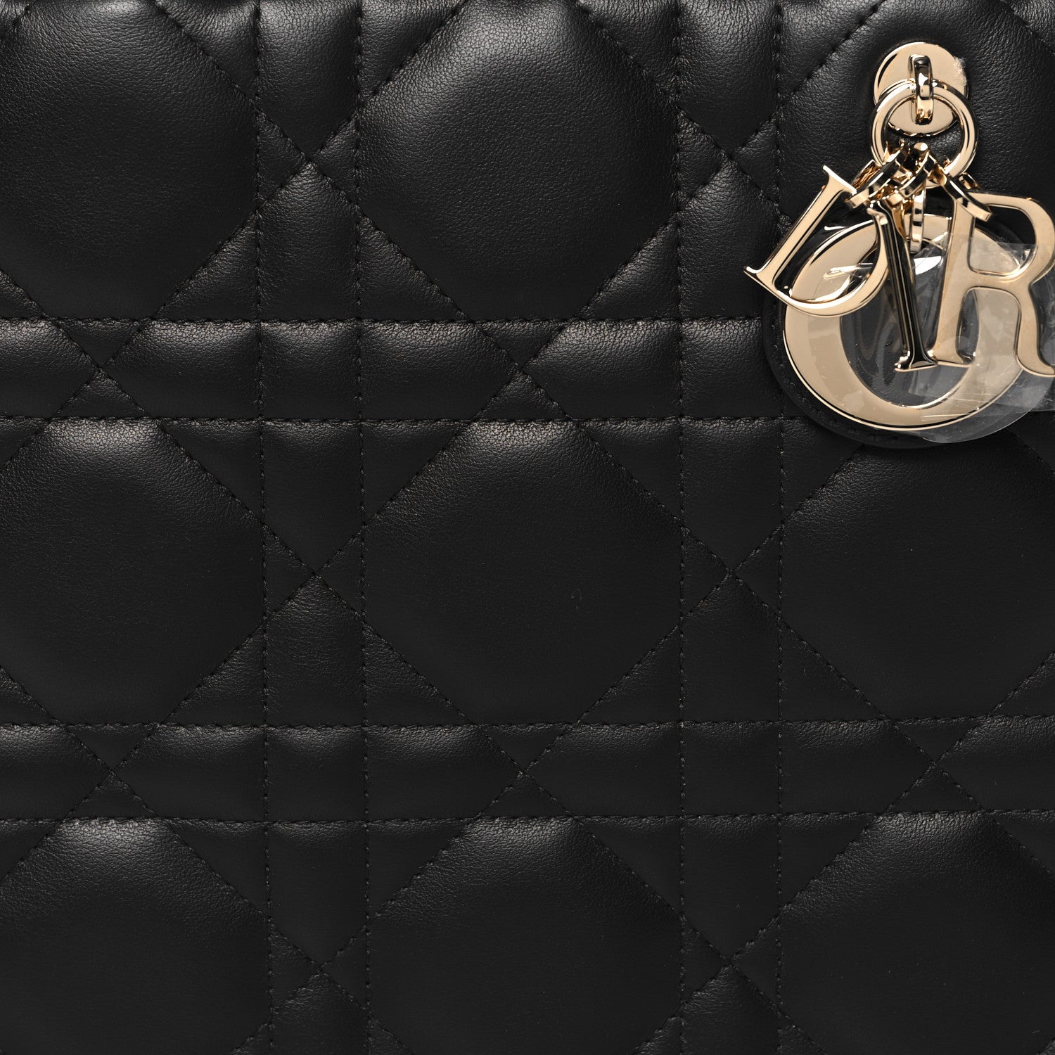 Christian Dior Calfskin Macro Cannage Small Book Tote Black 8 of 10