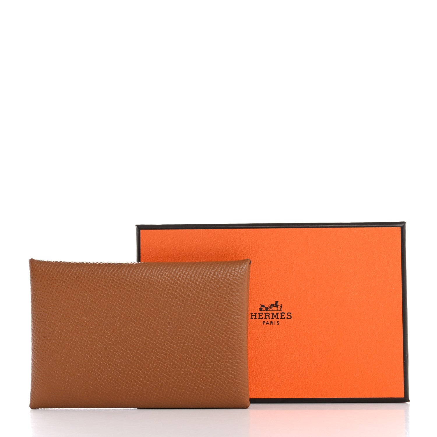 Hermes Epsom Calvi Card Case Gold 8 of 8