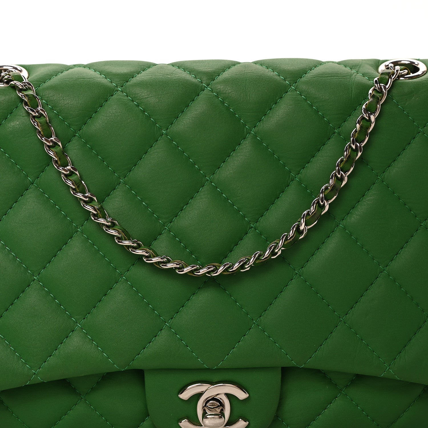 Chanel Calfskin Quilted Tender Touch Flap Bag Green 8 of 10