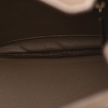 Hermes Taurillon Clemence Birkin 30 Etoupe 12 of 23