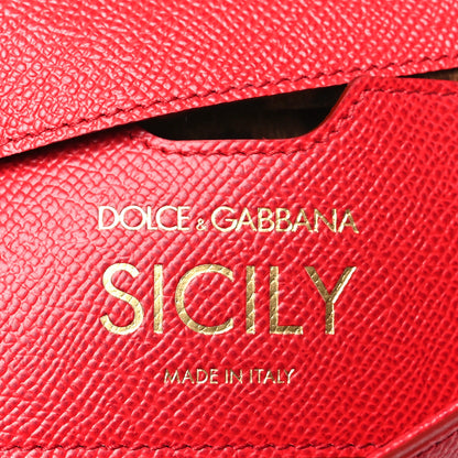 Dolce & Gabbana Dauphine Small Miss Sicily Satchel Red 6 of 10