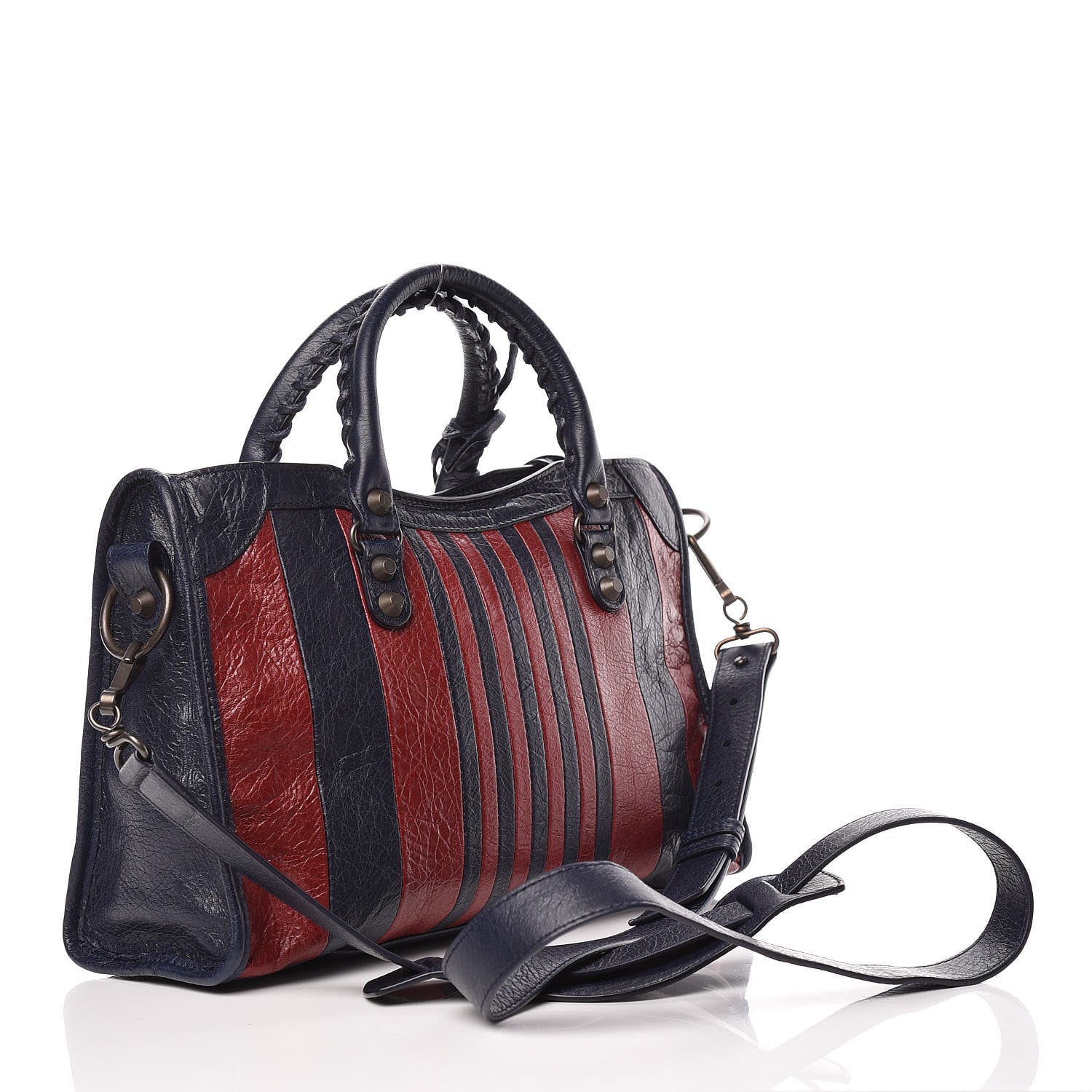 Balenciaga Veau Arena Multicolore Classic Hardware S City Bleu Nuit Rouge 3 of 9