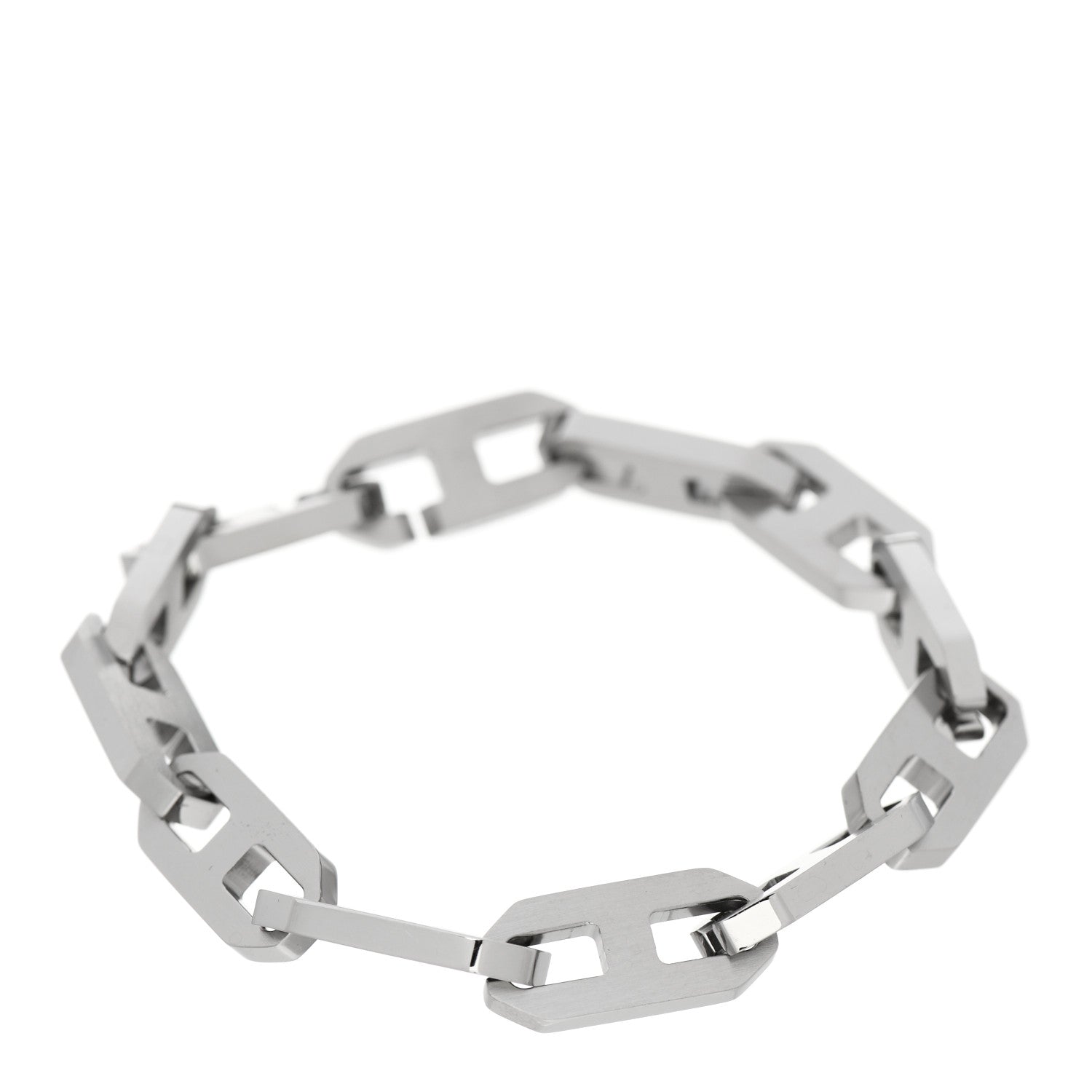 Hermes Stainless Steel Maillon H Link Bracelet 1 of 5