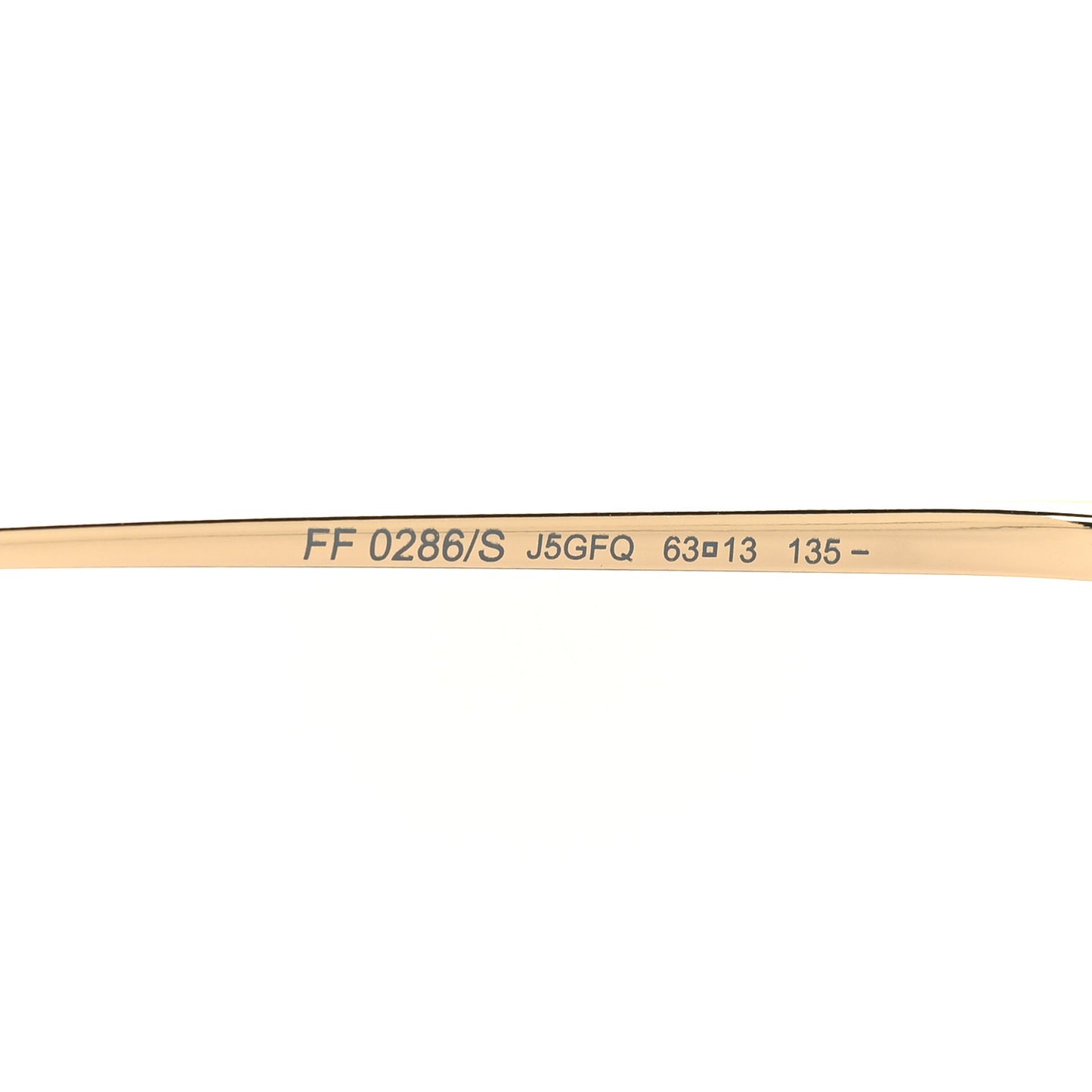 Metal Aviator Sunglasses FF0286/S Gold