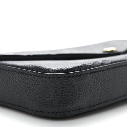 Louis Vuitton Empreinte Pochette Felicie Chain Wallet Black 9 of 11