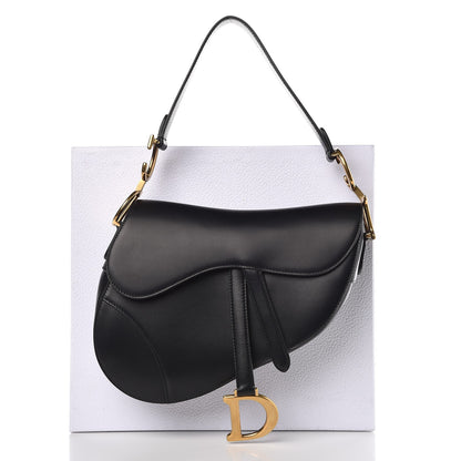 Christian Dior Calfskin Saddle Bag Black 8 of 8