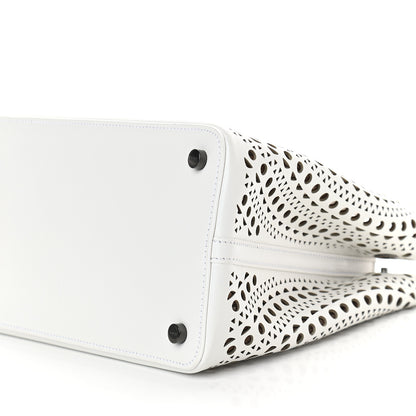 Alaia Calfskin Vienne Mina 25 Bag White 9 of 9