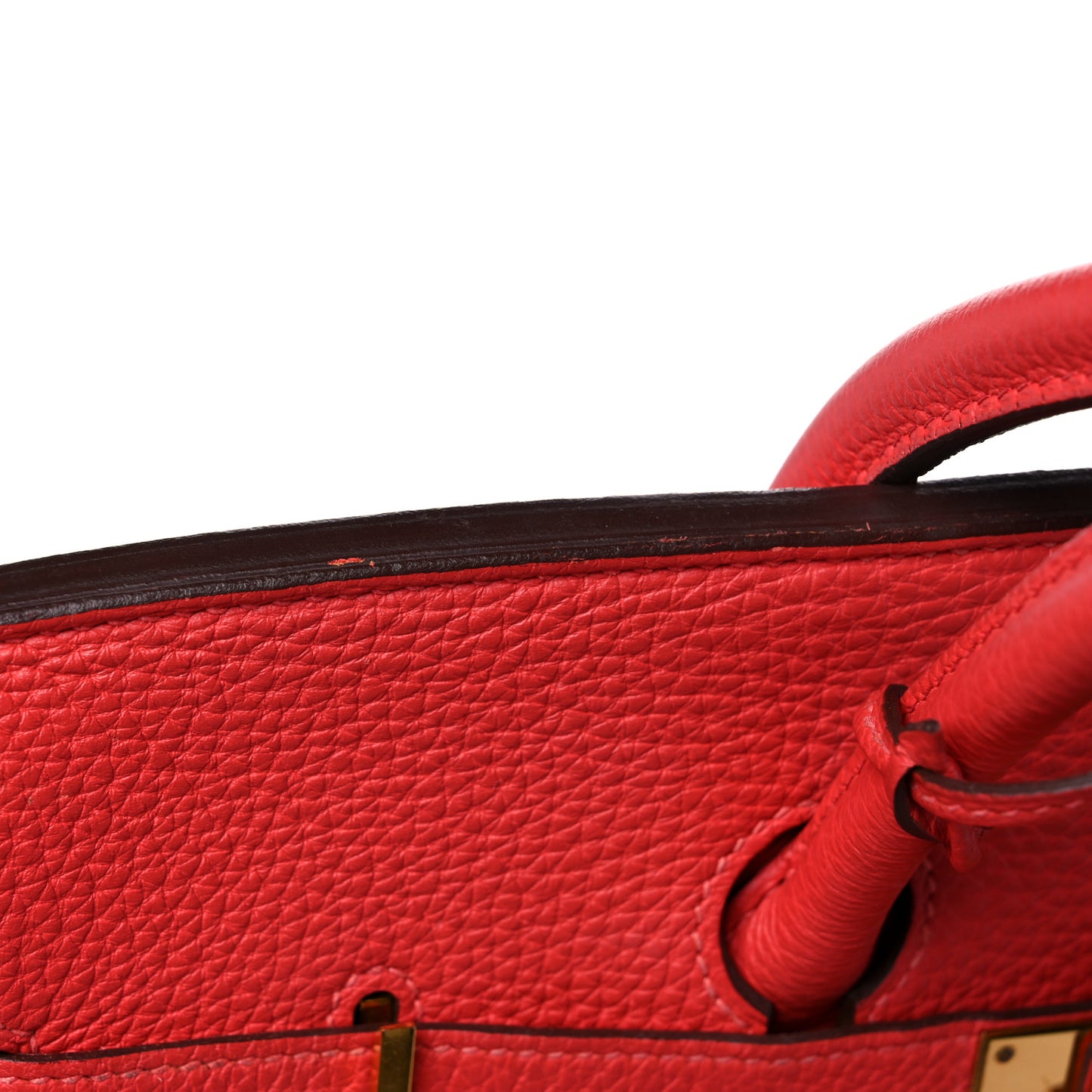 Togo Birkin 35 Rouge Pivoine