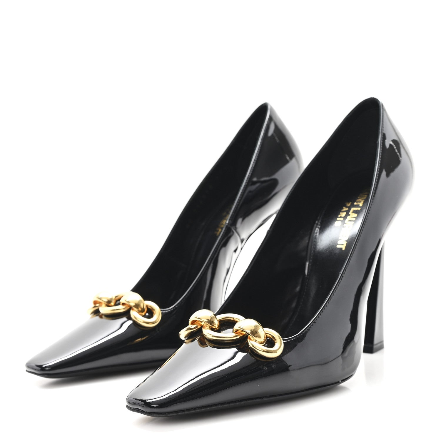 Saint Laurent Patent Silvana 110mm Pumps 37.5 Black 4 of 10