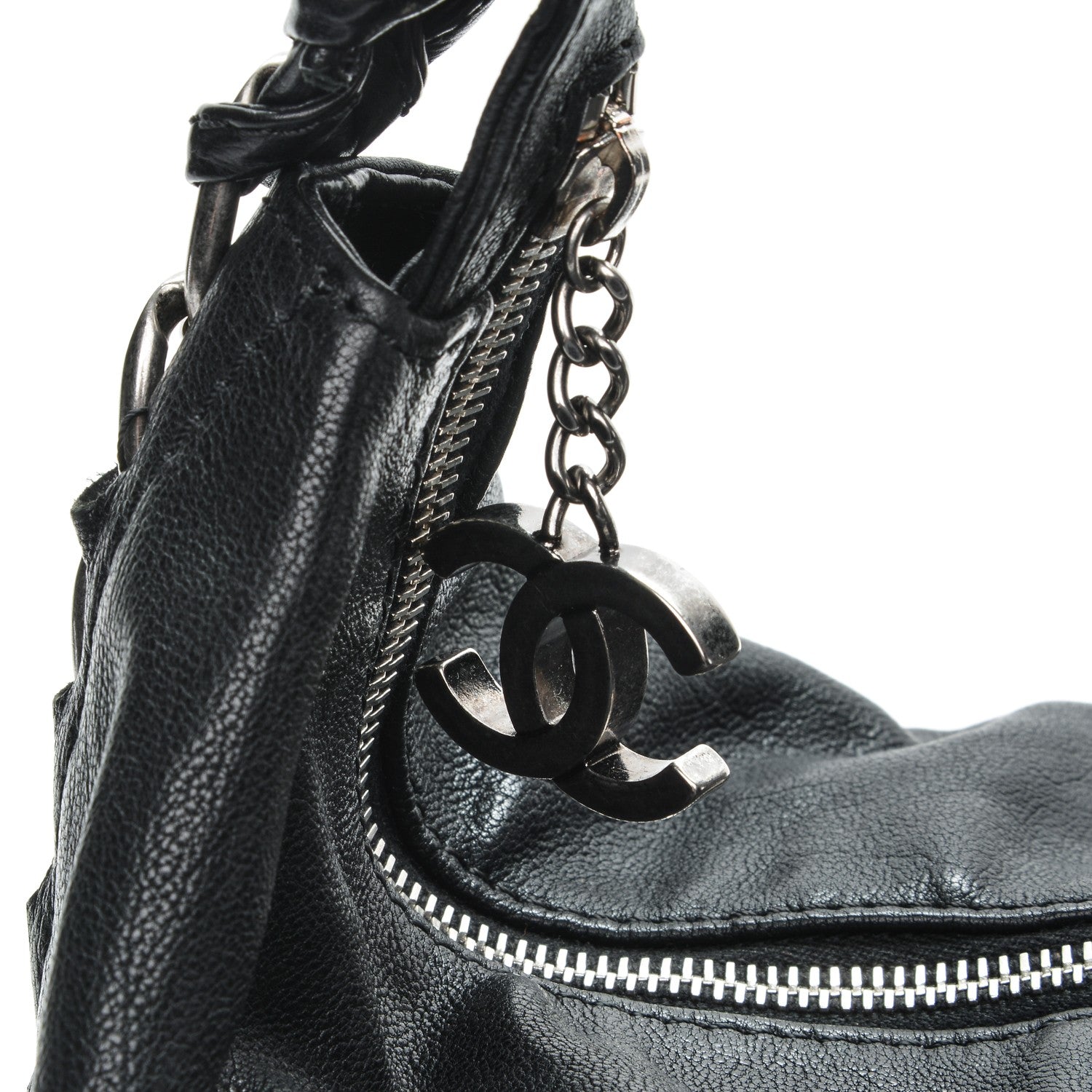 Chanel Calfskin Modern Chain Hobo Black 5 of 8