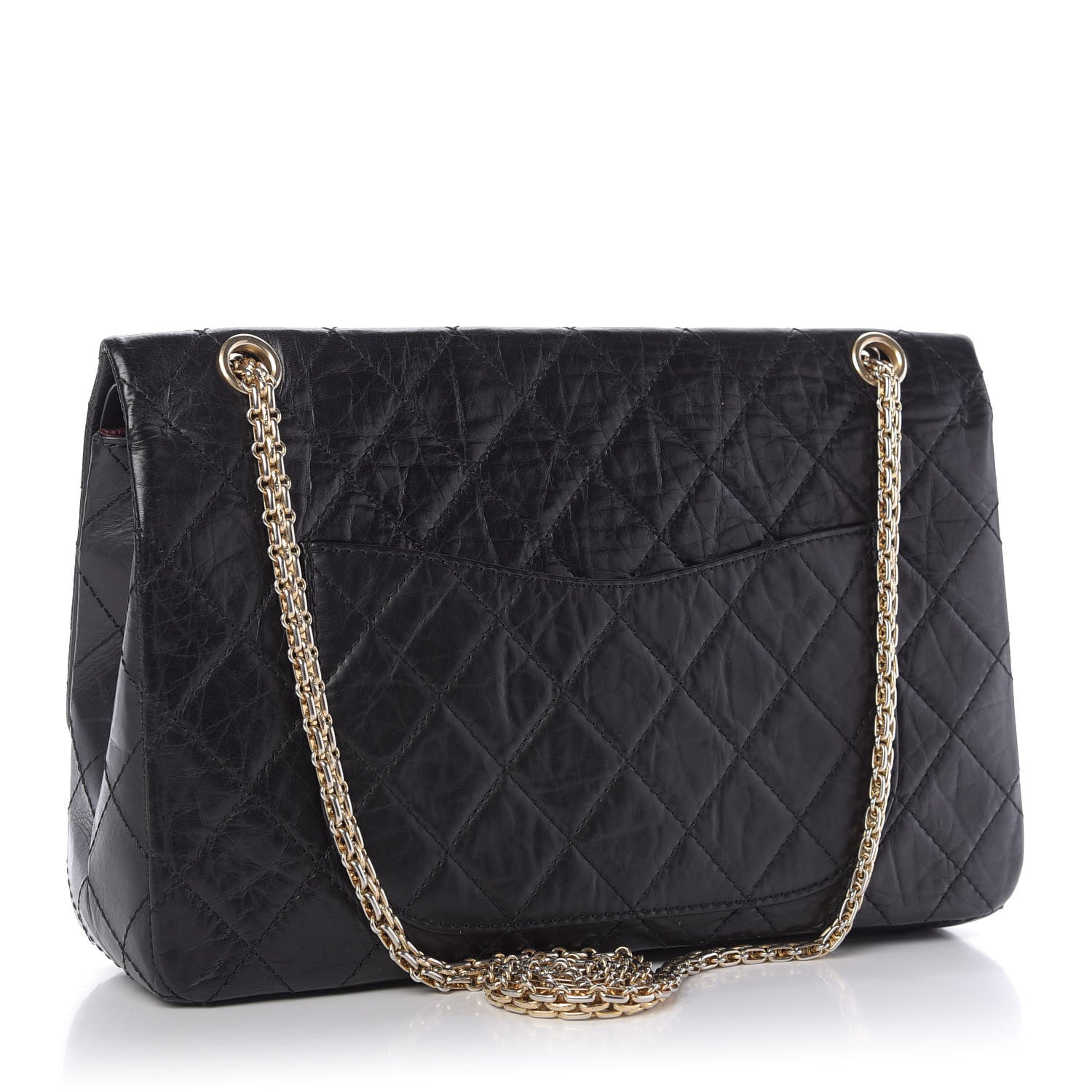 Chanel Aged Calfskin Quilted 50th Anniversary 2.55 Reissue 227 Flap Black 4 of 13