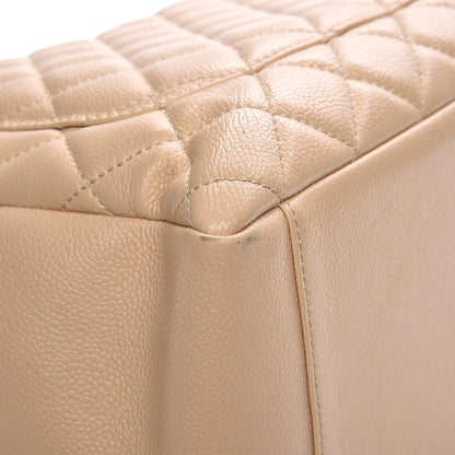 Chanel Caviar Quilted Grand Shopping Tote GST Beige Clair 11 of 15