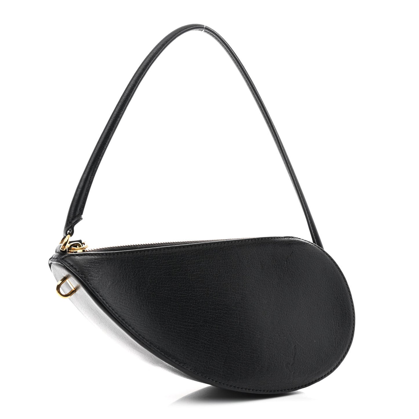 Goatskin Le Demi Coeur Bag Black