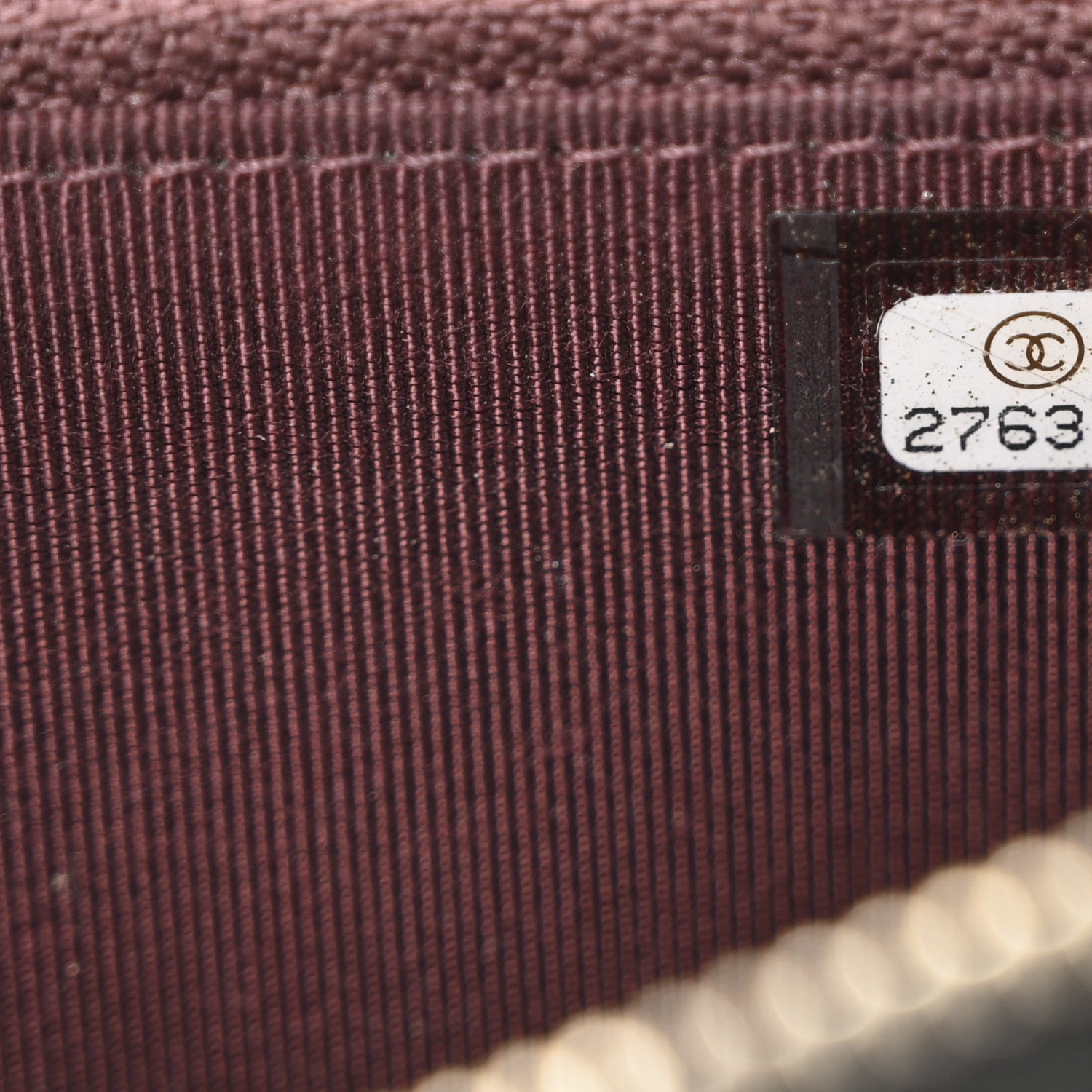 Chanel Caviar Chevron Quilted Medium Zip Around Wallet Black 8 of 13